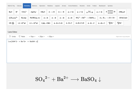 Chemistry Validation