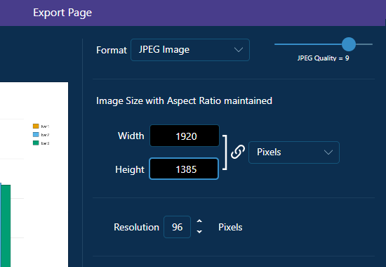 Export Options