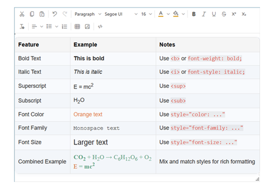 Table Editing