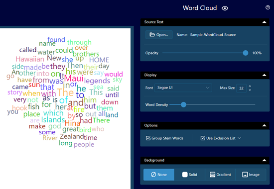 Word Cloud Customization